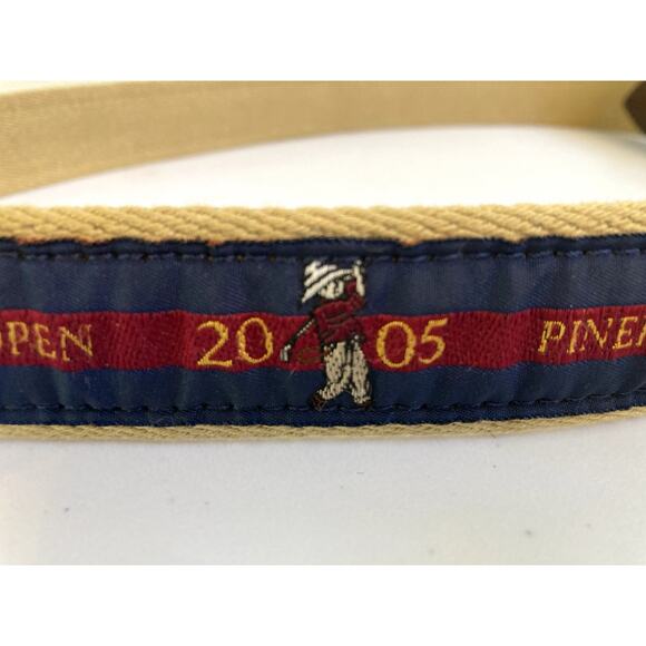PGA PINEHURST GOLF CLUB BELT US OPEN 2005 YRI Mens Leather 34/85 Embroidered - Picture 3 of 15